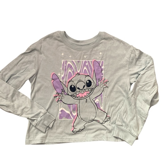 Girls Disney Lilo & Stitch size L size 10 size 12 long sleeve tee - Picture 2 of 8